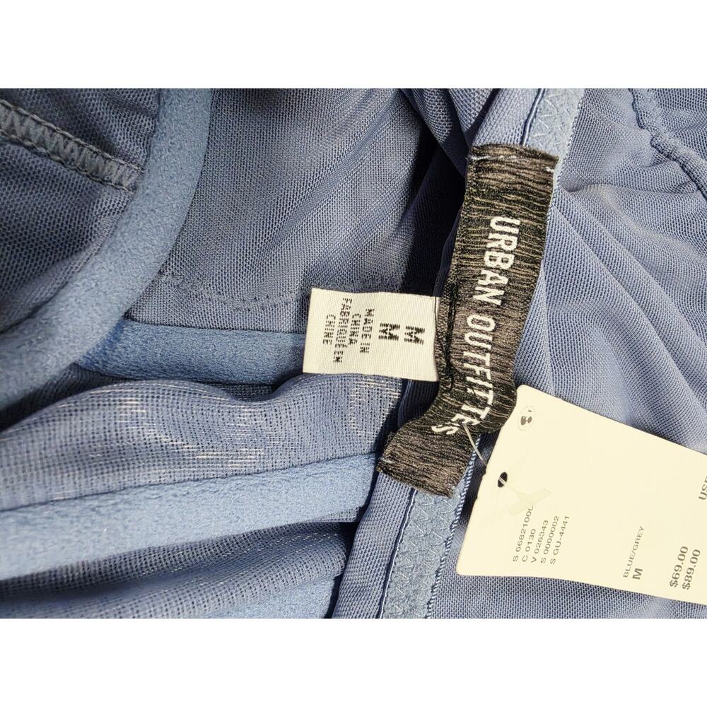 New Urban Outfitters Brenna Bustier Mini Dress in Periwinkle Blue Babydoll Sexy - Picture 9 of 13